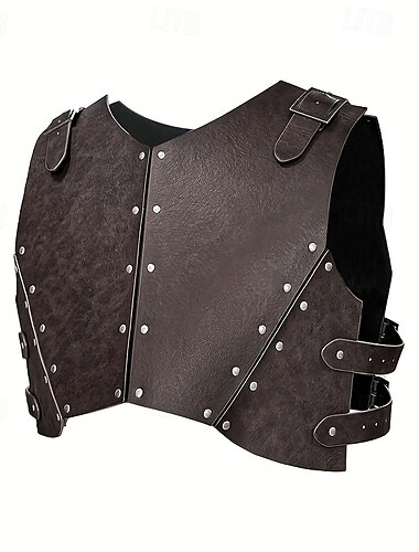 Retro Vintage Mittelalterlich Renaissance Rüstung Maskerade Brustschutz Ren Faire Krieger Wikinger Niete Herren Keltisch Halloween Karneval Maskerade Leistung Halloween Maskerade Erwachsene