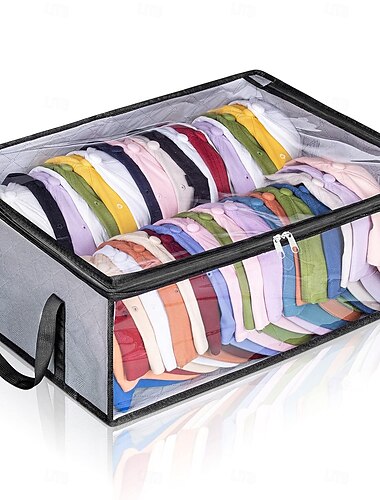  Contenitore per cappelli sotto il letto, per cappellini da baseball, grande, può contenere fino a 40 cappellini, organizer per cappelli larghi per armadio, porta snapback, grigio