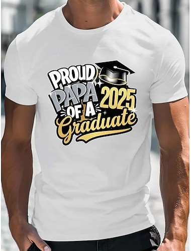  Ανδρικά Senior Tee Grad Tee Μπλουζάκι αποφοίτησης Κοντομάνικα Κοντομάνικο Λαιμόκοψη Ανοιξη καλοκαίρι γράμμα εκτύπωσης Μοντέρνα Υψηλής Ποιότητας Στάμπα Διακοπές Δρόμος Εξόδου Βαθυγάλαζο Λευκό Χακί