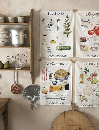  Manteles individuales clásicos de algodón puro con estampado inglés, decoración de mesas de restaurante, toallas colgantes y tela de fondo para sesiones de fotos.