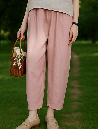  Rétro Vintage Médiéval Renaissance Longueur cheville Pantalon Femmes Vacances Décontracté Quotidien Adulte Pantalon Printemps & Été
