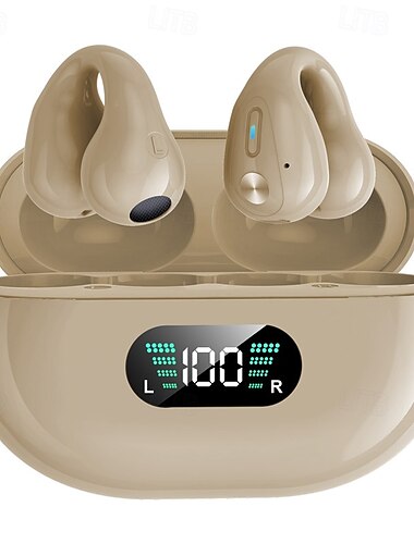  Auriculares Bluetooth con Gancho para la Oreja Abierta Larga Duración de Batería para Deportes y Viajes