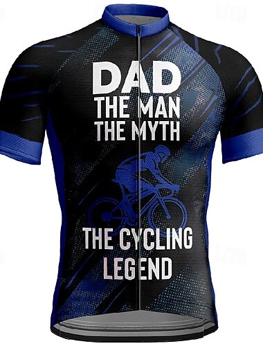  Herren Radtrikot Kurzarm Fahhrad T-Shirt Trikot mit 3 Gesäßtaschen Mountainbike MTB Atmungsaktiv Schnelltrocknend Anatomisches Design Feuchtigkeitsableitend Weinrot Blau Orange Grafik Sport Bekleidung