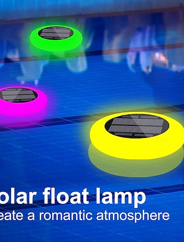  1 Stück LED-Solar-Bodenleuchten für den Außenbereich, wasserdicht, RGB, buntes Licht, Poollicht, Erdungsstecker, doppelter Verwendungszweck, geteiltes Design, IP65, wasserdicht, für Innenhof, Garten,