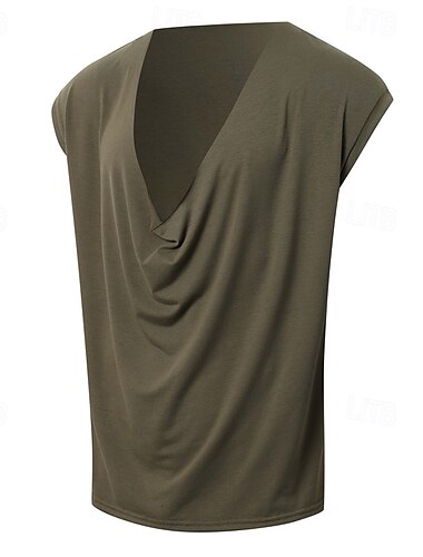  Herren Tank Top Weste Unterhemd Ärmelloses Shirt Ärmellos Stapelhals V Ausschnitt Sommer Einfach Mode Designer Basic Klassisch Urlaub Straße Ausgehen Schwarz Weiß Grün Top T-Shirt für Herren