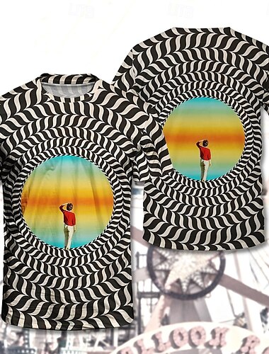  T-shirt Manifesto retrò Ragazza retrò Grafico Per Per uomo Adulti Mascherata Stampa 3D Vacanza Feste