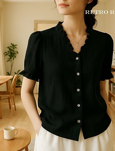  Rétro Vintage Médiéval Renaissance Blouse / Chemise Déguisement Femmes Vacances Décontracté Quotidien Foire de la Renaissance Adulte Chemisier Été