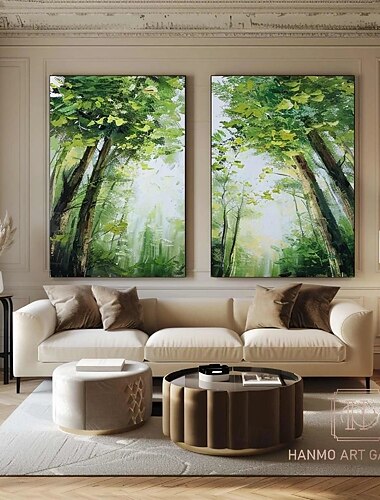  wabi sabi artwork oil painting hand painted wall art set of 2 бежевый абстрактный лес картина на холсте пара бежевая текстура настенная живопись нейтральные абстрактные пейзажи настенная живопись boho