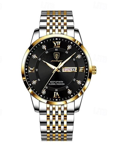  Luxus Damenarmbanduhr Wasserfest Edelstahl Leuchtende Datumsanzeige Modische Einfache Lässige Damen Quarz Armbanduhr