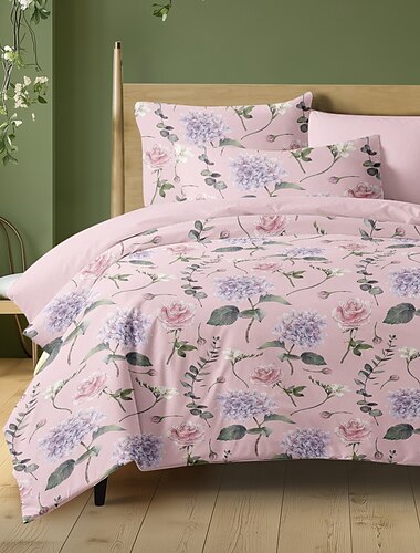  Juego de Funda Nórdica Floral 100% Algodón Suave y Transpirable Ropa de Cama con Flores Coloridas Funda de Edredón Ligera y Durable Cómoda para Todas las Estaciones Fácil de Cuidar