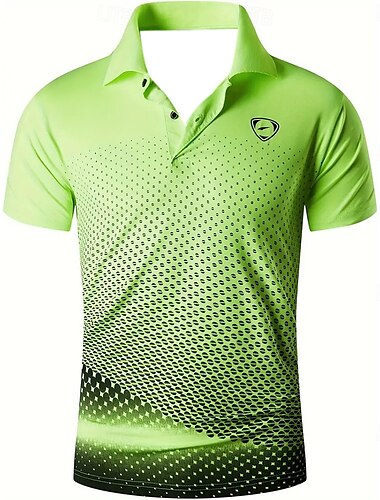  Homme Formes Géométriques Polo Manche Courte Polos Chemises à Col Vêtement décontracté de travaile École Athleisure Tenue quotidienne Impression 3D Été Noir Blanche Rouge