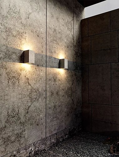  Esterno Moderno Lampade da Parete per Esterni Esterno cemento Luce a muro 110-120V 220-240V 10 W