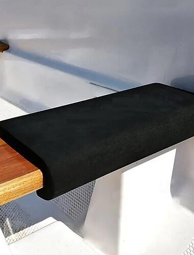  2 cojines para asiento de barco dragón, anti-EVA, transpirables y sin absorción de impactos, para máquina de remo, kayak, pesca y camping, aptos para deportes acuáticos. &Uso al aire libre (negro)