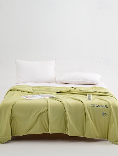  Edredón refrescante transpirable de fibra de Tencel Lyocell edredón tamaño queen manta refrescante para quienes tienen calor al dormir duvet ligero para el verano en verde rosa azul y morado