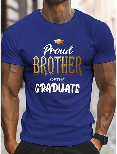  Ανδρικά Senior Tee Grad Tee Μπλουζάκι αποφοίτησης Κοντομάνικα Κοντομάνικο Λαιμόκοψη Ανοιξη καλοκαίρι γράμμα εκτύπωσης Μοντέρνα Υψηλής Ποιότητας Στάμπα Διακοπές Δρόμος Εξόδου Βαθυγάλαζο Λευκό Μαύρο