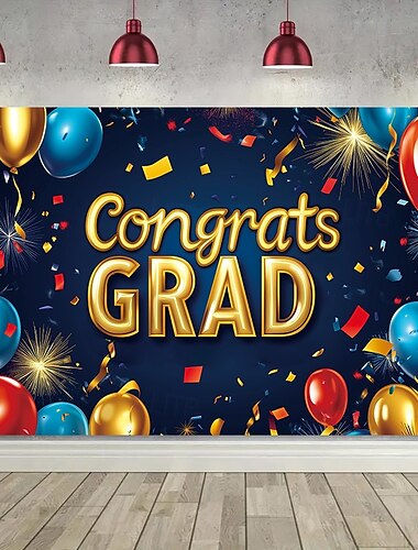  Herzlichen Glückwunsch Grad Banner Abschluss Hintergrund Abschlussdekorationen 2025 Herzlichen Glückwunsch Absolvent Banner Grad Dekorationen Patios Garten Schule