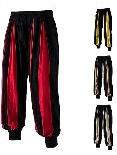  Rétro Vintage Médiéval Renaissance Pantalons de pirate Ren Faire Pirate Chevalier Viking Homme Pirate Halloween Carnaval Mascarade Carnaval Performance Scène Adultes Pantalon Toutes saisons