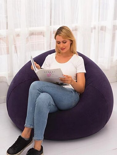  Aufblasbarer Sofasessel, PVC-Material im klassischen Stil, vielseitig für den Innenbereich &Verwendung im Freien, einzigartig für Zuhause &Gartendeko