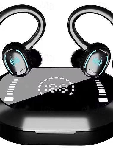  Casque sans fil True Wireless 635 TWS écouteurs Bluetooth 5.3 avec crochets d'oreille design ergonomique boîte de chargement longue autonomie pour un usage quotidien voyage cyclisme