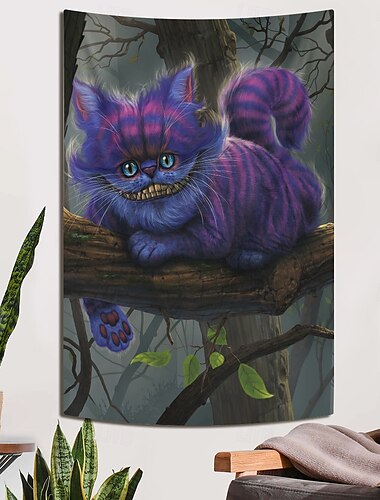  "Чeshire Cat" Винсента Хи настенное искусство в виде гобелена большой гобелен настенное оформление фотозадник одеяло занавеска декор для дома спальни гостиной