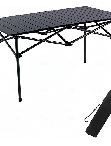  Klappbarer Campingtisch, tragbarer Strandtisch, mit tragbarer Tasche, geeignet für drinnen, draußen, Camping, Garten, Party, Terrasse, der Campingtisch am Strand