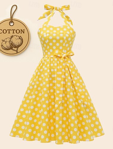  50-es évek egy vonalas ruha retro vintage 1950-es évek koktélruha napi ruha parti jelmez flare ruha női jelmez vintage cosplay party / estélyi ruha