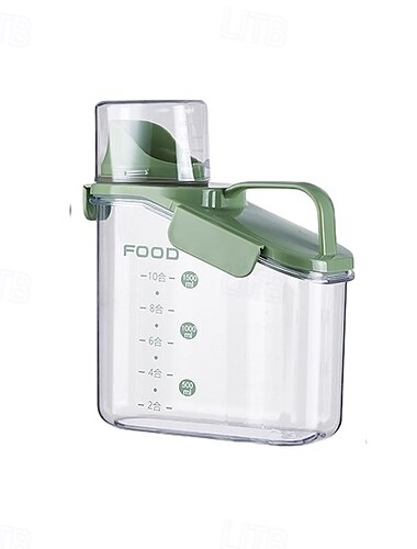  Müslibehälter-Aufbewahrung, 1500/2000/2800 ml, luftdicht, große Vorratsbehälter für trockene Lebensmittel mit Ausgießer, Messbecher für Snacks, Getreide und Reis, BPA-freier Spenderbehälter aus