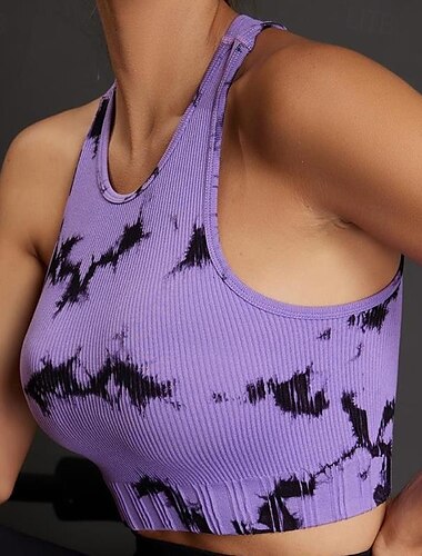  Damen Yoga Top Rundhalsausschnitt Schnelltrocknend Atmungsaktiv Capri Kurzarm Sport Tarnung Oberteil Für Fitnesstraining Tanz Pickleball Sportkleidung