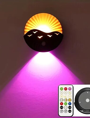  LED-bewegingssensor wandlamp, nachtlampje met bewegingssensor, oplaadbaar nachtlampje voor slaapkamer, gang, trapkastdecoratie, kerstcadeau