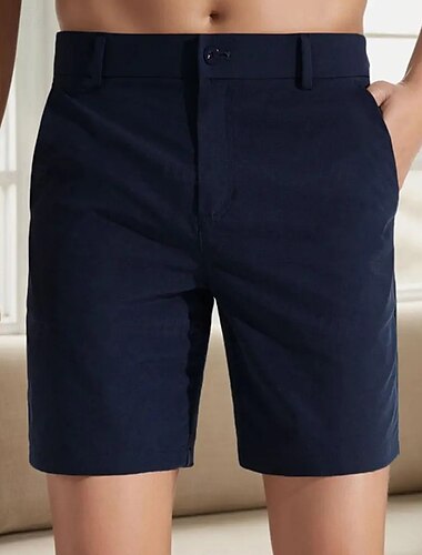  Miesten Mekko Shortsit Työshortsit Golfshortsit Tasku Tavallinen Mukavuus Hengittävä Polven pituus ulko- liiketoiminta Urheilu Vapaa-aika Sininen Khaki