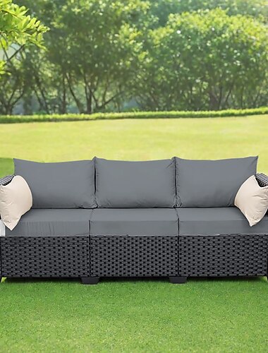  Kissenbezüge für die Terrasse im Freien, dehnbare Sitzbezüge für Gartenmöbel, Polyesterersatz für Terrassen-, Balkon- und Innenstühle