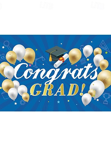  Herzlichen Glückwunsch Absolvent Banner Abschluss-Hintergrund Abschlussdekorationen 2025 Glückwunsch Graduierte Banner Grad-Dekorationen Patio Garten Schule