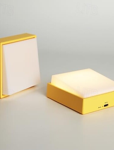  Kabelloses, dimmbares Nachtlicht, magnetische, tragbare, batteriebetriebene, wiederaufladbare Wandleuchte, Knebeldesign, für Schlafzimmer, Kinderzimmer, Badezimmer, Flur, Küche