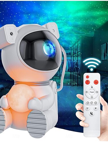  Ster Projector Galaxy Nachtlamp Astronaut Ruimte Projector Nebula Plafond LED Lamp voor Slaapkamer  Kindergeschenk