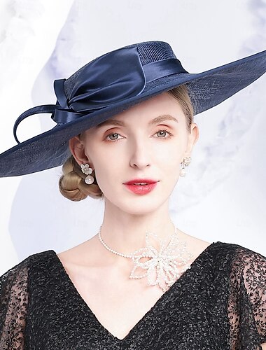  eleganti cappelli di lino dolce con fiocco per matrimonio / festa / copricapo da sera / occasioni speciali / ufficio &carriera/casual/compleanno/neonato/grazie/laurea/congratulazioni/anniversario