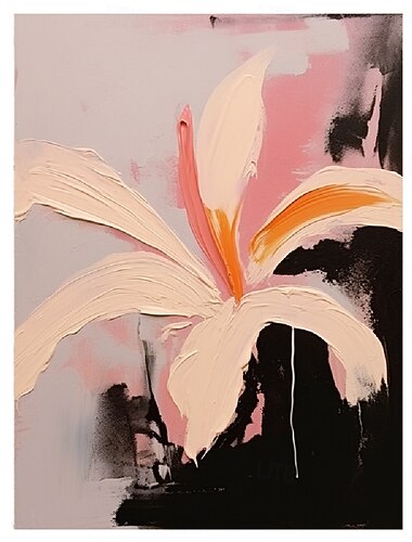  Peinture à l'huile peinte à la main, fleurs sauvages, texture 3D faite à la main, peinture de fleurs en fleurs, toile de très grande taille, peintures de fleurs, peintures de flore, art mural, art