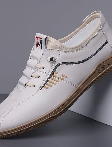  Zapatillas deportivas blancas para hombre con un diseño elegante: zapatillas deportivas versátiles para uso diario.