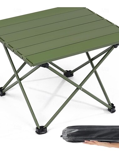  tragbarer Camping-Beistelltisch, ultraleichter, klappbarer Strandtisch aus Aluminium mit Tragetasche zum Kochen im Freien, Picknick, Camp, Boot, Reisen