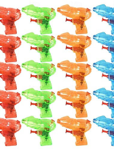  Lot de 20 pistolets à eau pour enfants, jouets à jet d'eau, jeu de piscine de plage en plein air, cadeau de fête d'été (couleur aléatoire)