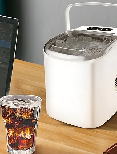  15 kg Eismaschine, elektrischer Generator, Kühler, Mini-Eiswürfelbereiter mit Griff, Zerkleinerer, Küchengerät für Bars, Restaurants, Hotels