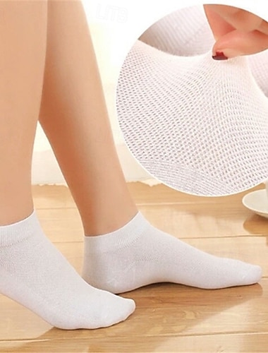  1 par de calcetines invisibles para mujeres calcetines deportivos de corte bajo antideslizantes tipo barco