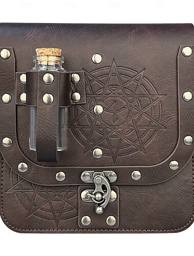  Retro Vintage Mittelalterlich Renaissance Cosplay Kostüm Gürteltasche Würfelbeutel Ren Faire Wikinger Keltischer Ritter Ranger Herren Damen Keltisch Vikinger Halloween Maskerade Leistung Bühne