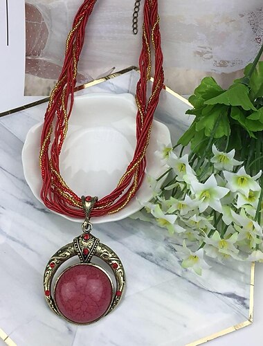  colar cordão feminino vintage artístico clássico colar para aniversário