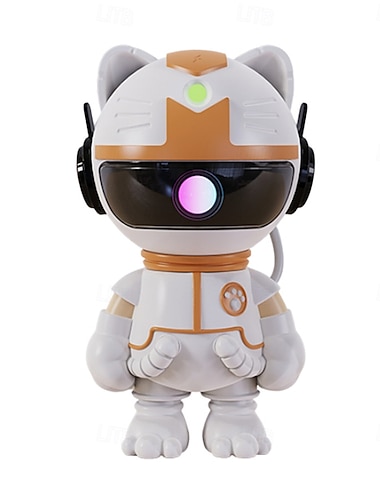  Kitty Galaxy Sterprojector Astronaut Ruimte Nevel Nachtlamp voor Slaapkamer LED Decoratief Cadeau voor Kinderen