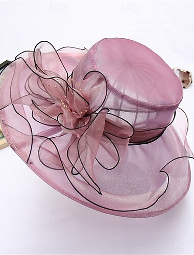  2025 Damen Organza Kirchen-Derbyhut - eleganter modischer Fascinator und Kirchenhut für Teepartys