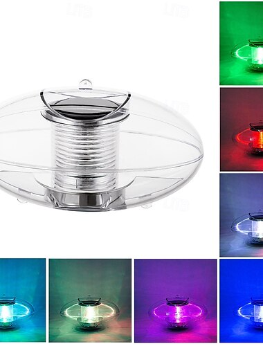  Solar-Poolbeleuchtung, Außenbeleuchtung, schwimmende Teichbeleuchtung, Globus-Nachtlicht, RGB-Farbwechsel, wasserdichte LED-Leuchten für Pool, Teich, Gärten, Partys, im Dunkeln leuchtende