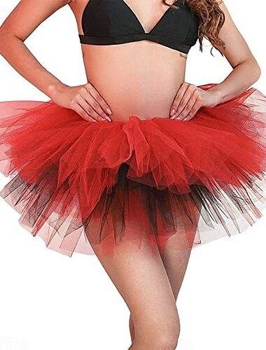  Tutu-Rock – glitzernder mehrlagiger Tüll-Tutu für Damen-Partykostüme
