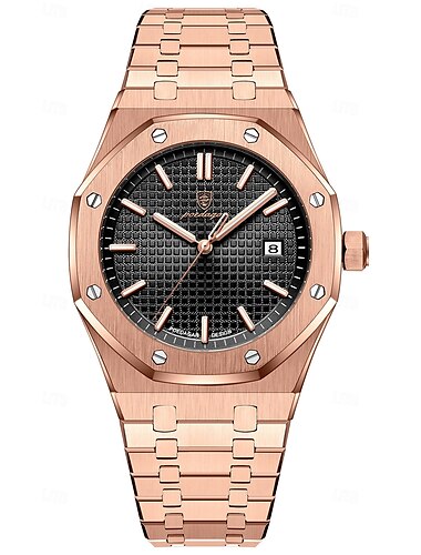  Luxusní značkové pánské hodinky vodotěsné svítící zobrazení data týdne nerezové quartz náramkové hodinky sportovní design
