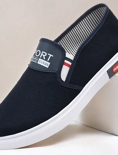  ανδρικά slip-on αθλητικά παπούτσια – ελαφριά casual παπούτσια που αναπνέουν για καλοκαίρι, βόλτες στην παραλία και καθημερινή άνεση
