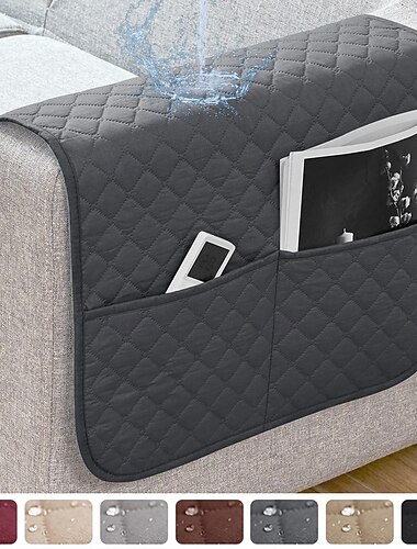  Funda de reposabrazos impermeable de color burdeos para sofá, funda de respaldo para reposabrazos de sofá, protector suave para sillas, sofá, sillón, fundas para sofá reclinable